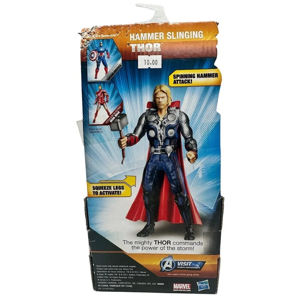 [2x] Marvel The Avengers Mighty Battlers Hammer & Titan Hero Series Thor Figures